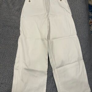 White High-Waisted Pants